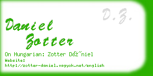 daniel zotter business card